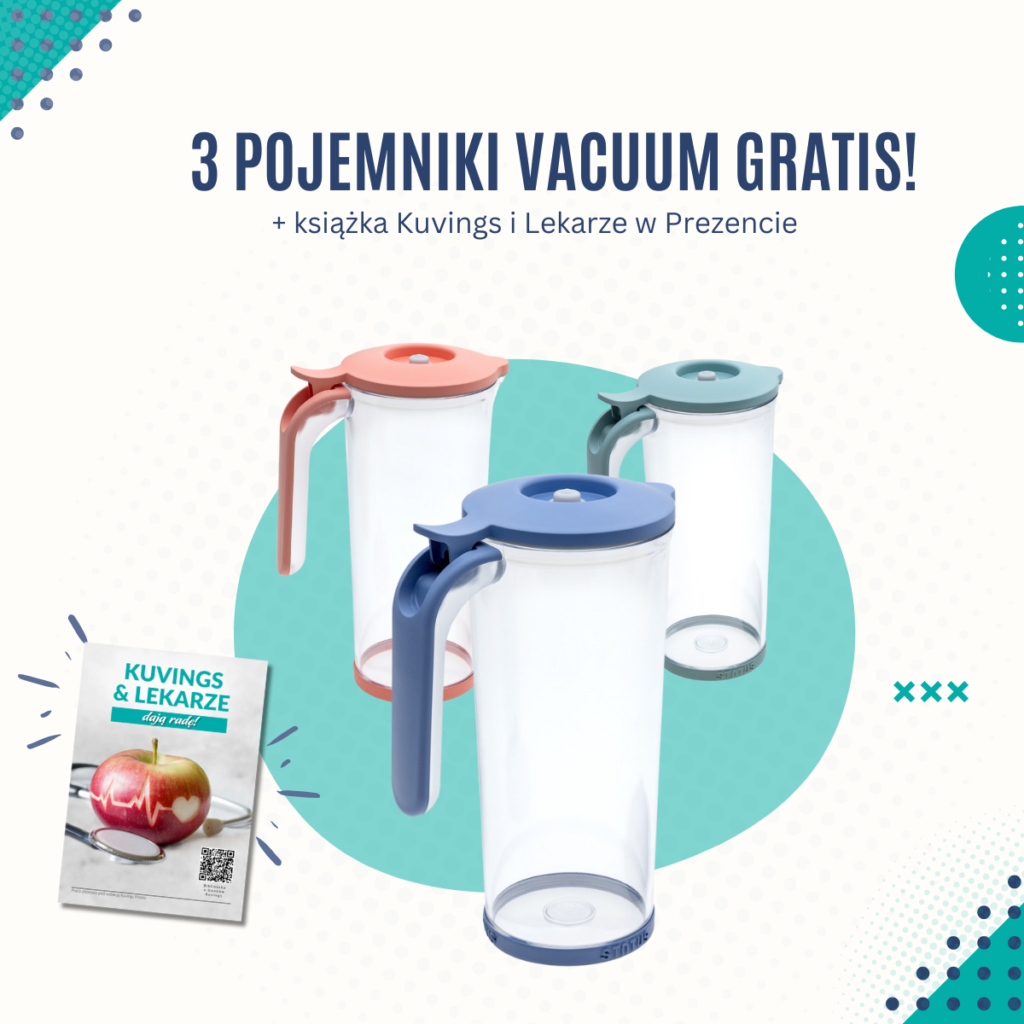 W promocji na Dzień Matki zestaw 3 pojemników do wyciskarek Kuvings